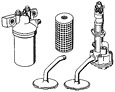 18 Bomba de aceite, filtro de aceite, válvula de alivio de presión de aceite