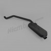 E 49 010 - Rear exhaust pipe with muffler