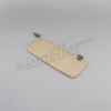 F 81 162c - Sun visor left without mirror - parchment 8263