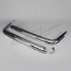 F 88 455a - set of chrome parts (LHS+RHS) front bumper / reproduction