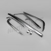 F 88 455b - set ( 5 pcs. ) chrome parts for European bumper reproduction - front + rear (F88455+459 + F 88 495/497/499)