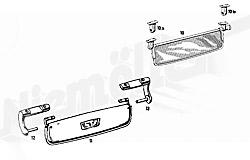 Sun visor for a Mercedes-190SL classic car Sun visor for a Mercedes-190SL classic car